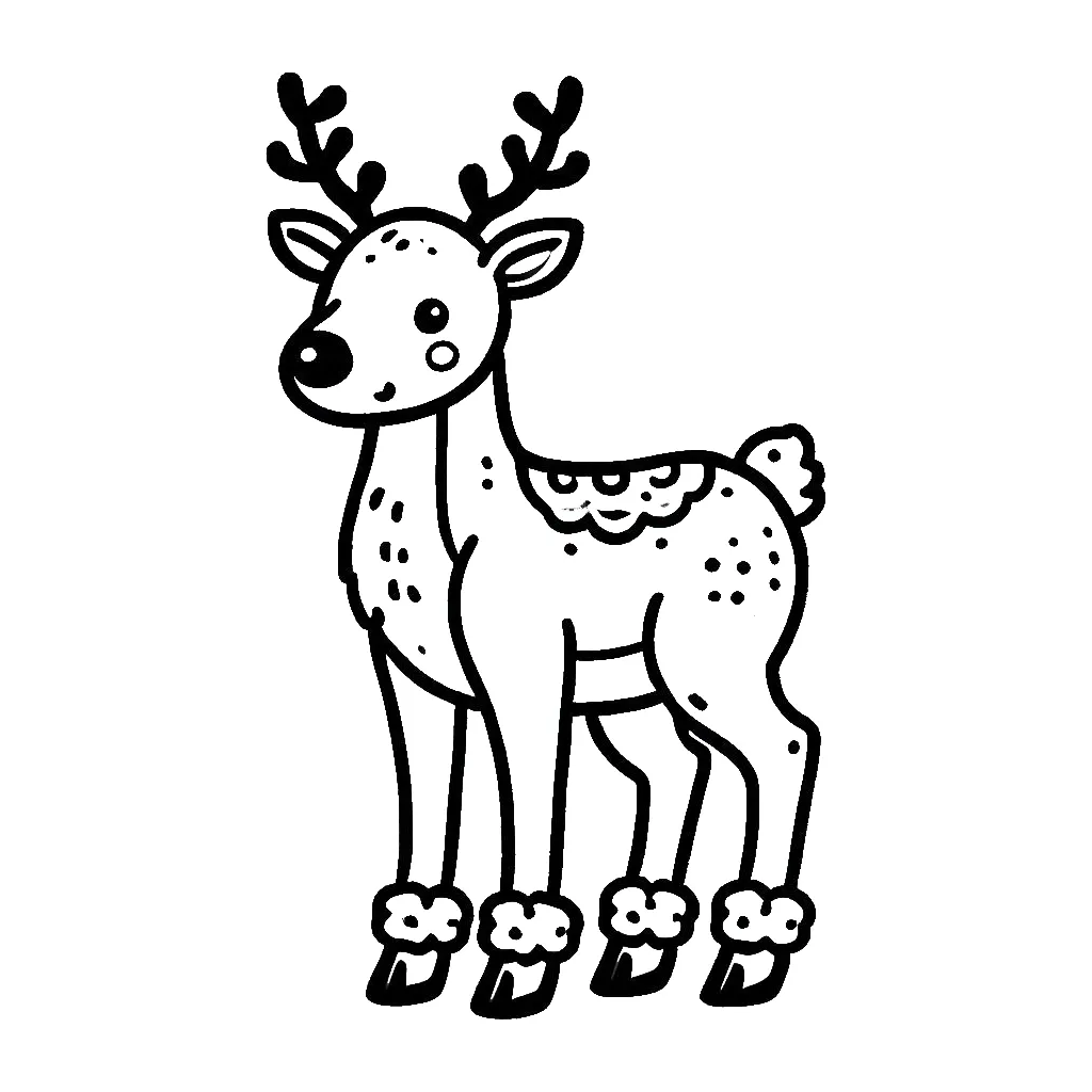 Dibujos para colorear e imprimir Reindeer