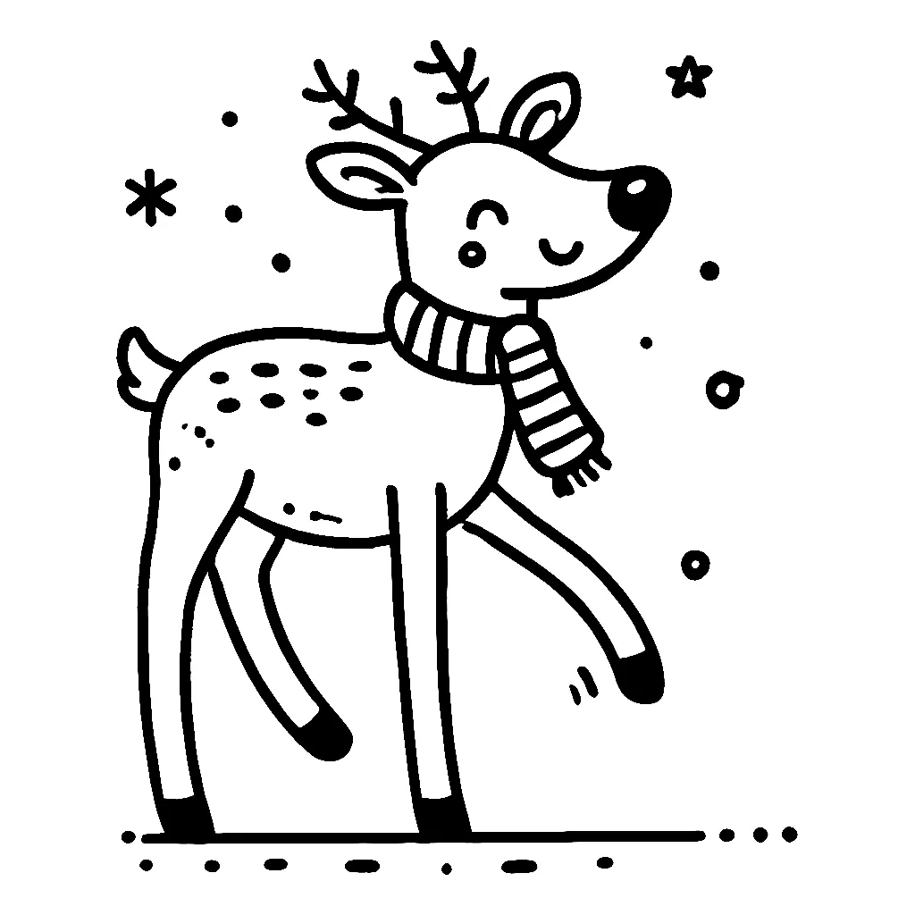 Dibujos para colorear e imprimir Reindeer