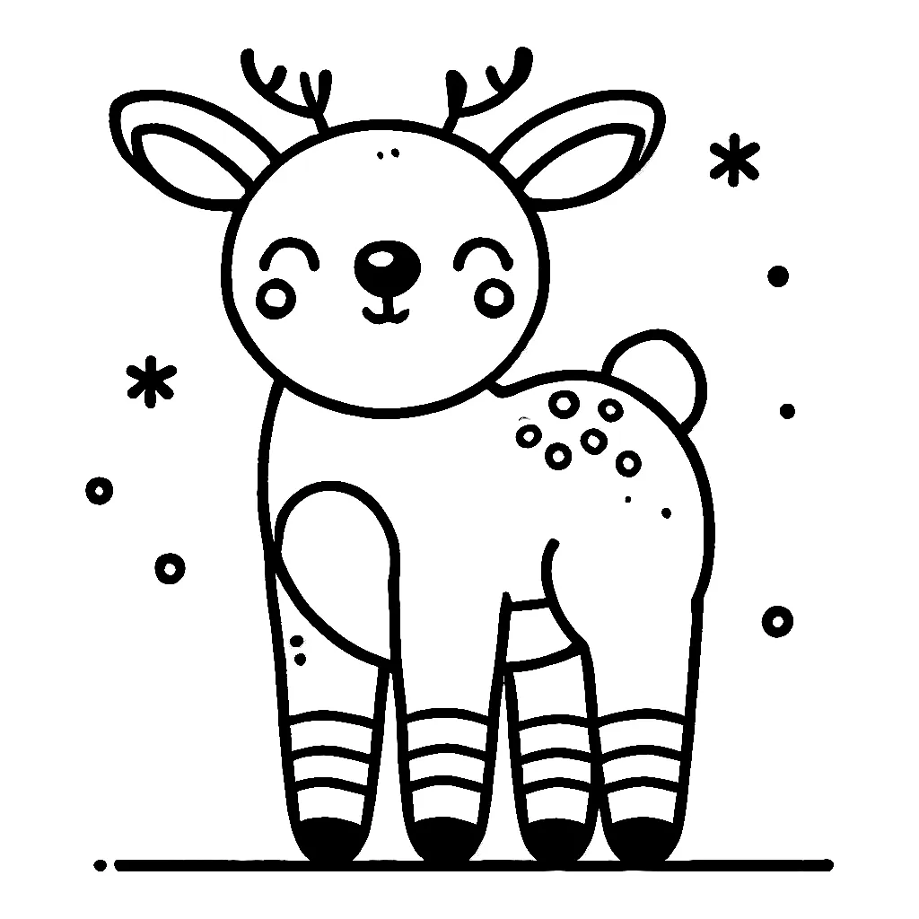 Dibujos para colorear e imprimir Reindeer