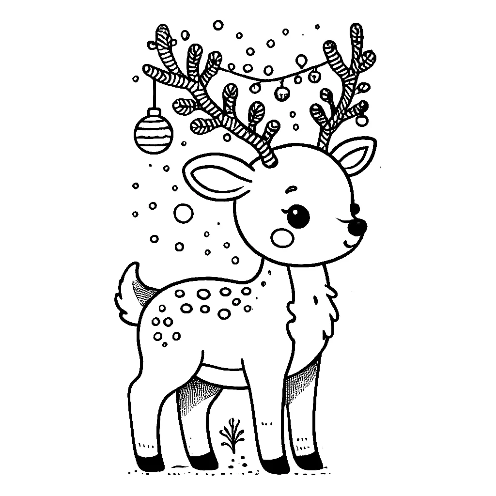 Dibujos para colorear e imprimir Reindeer