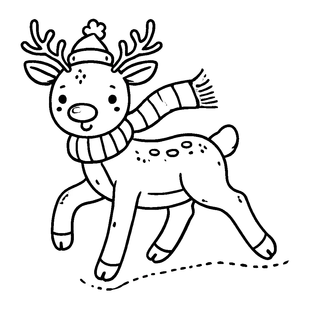 Dibujos para colorear e imprimir Reindeer