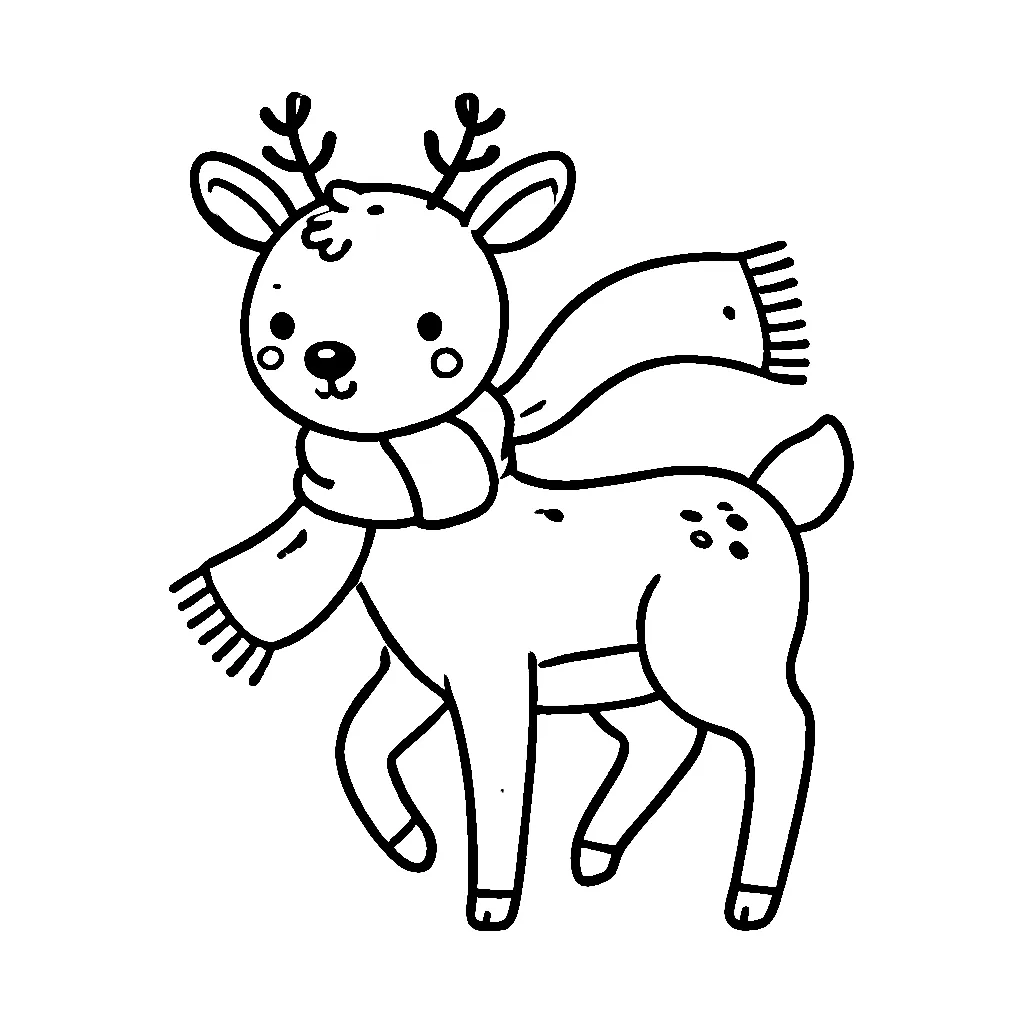 Dibujos para colorear e imprimir Reindeer