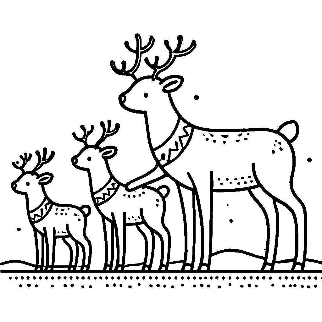 Dibujos para colorear e imprimir Reindeer