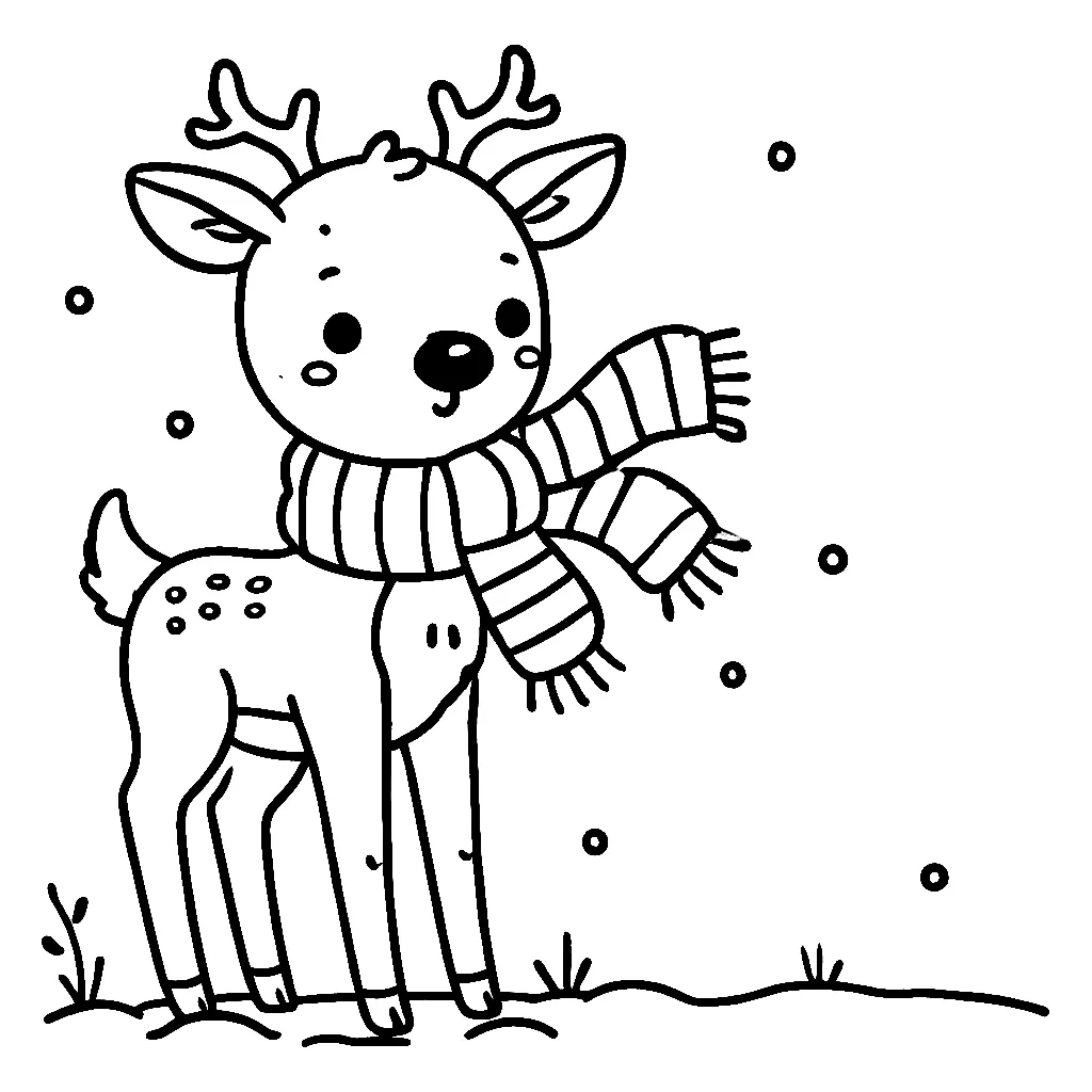 Dibujos para colorear e imprimir Reindeer