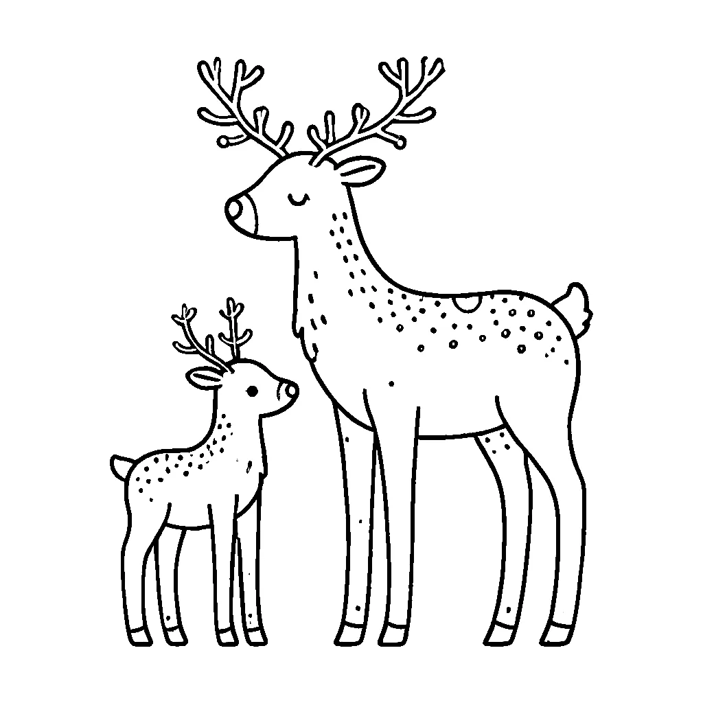 Dibujos para colorear e imprimir Reindeer