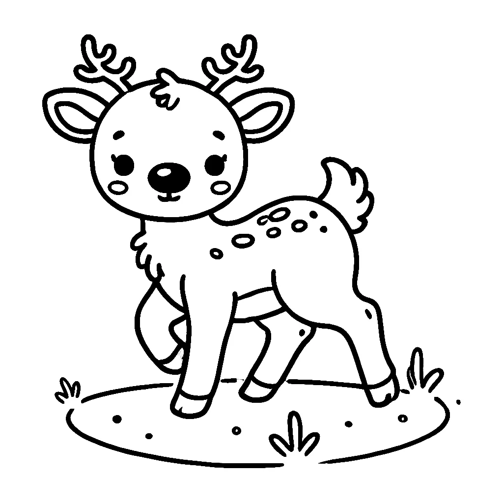 Dibujos para colorear e imprimir Reindeer