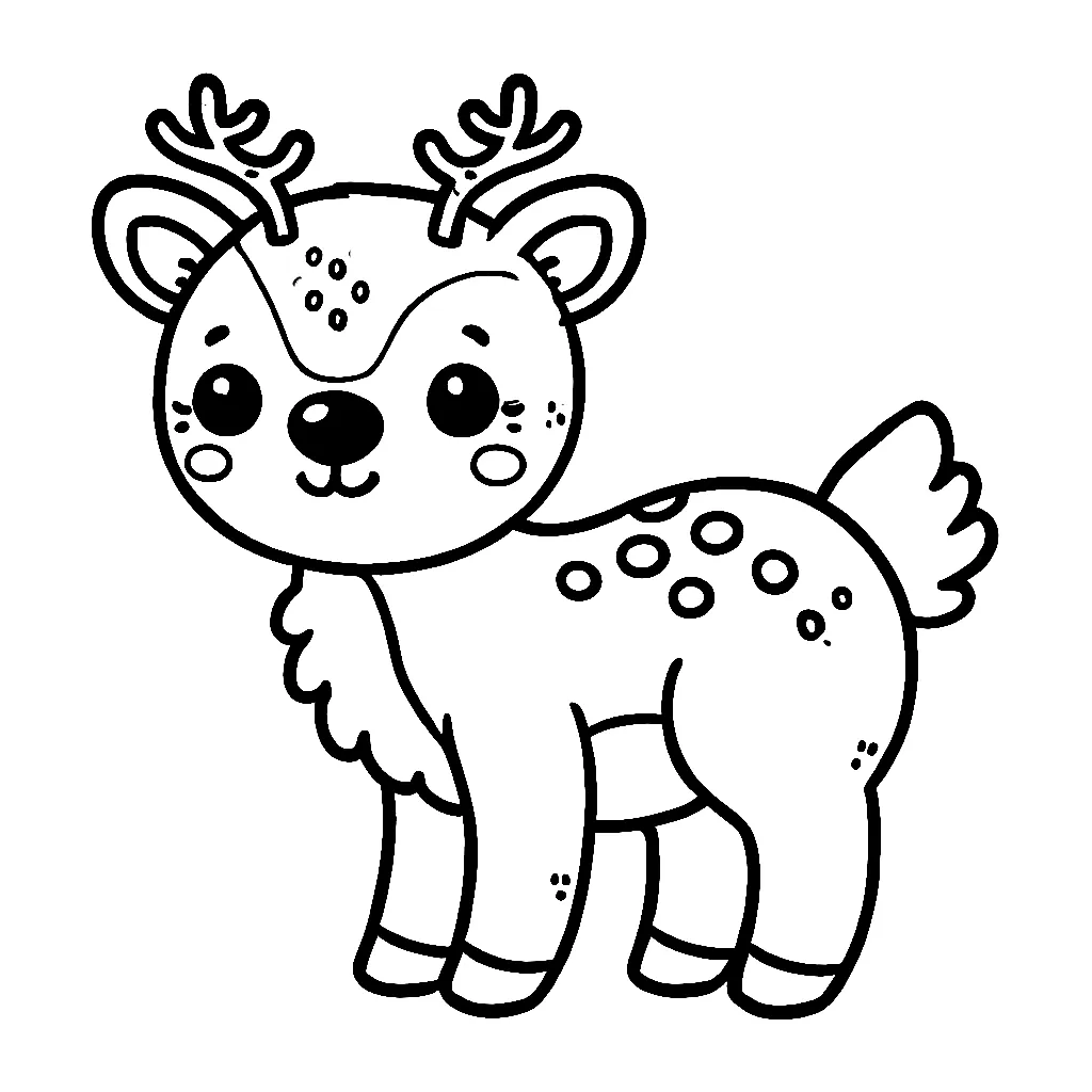 Dibujos para colorear e imprimir Reindeer