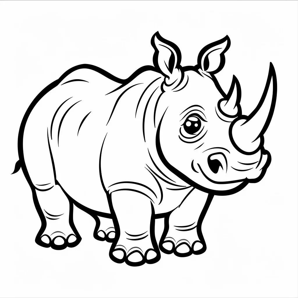 Dibujos para colorear e imprimir Rhinoceros