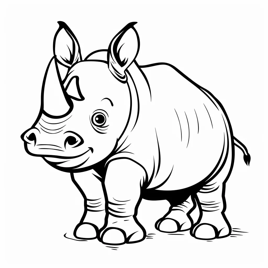 Dibujos para colorear e imprimir Rhinoceros