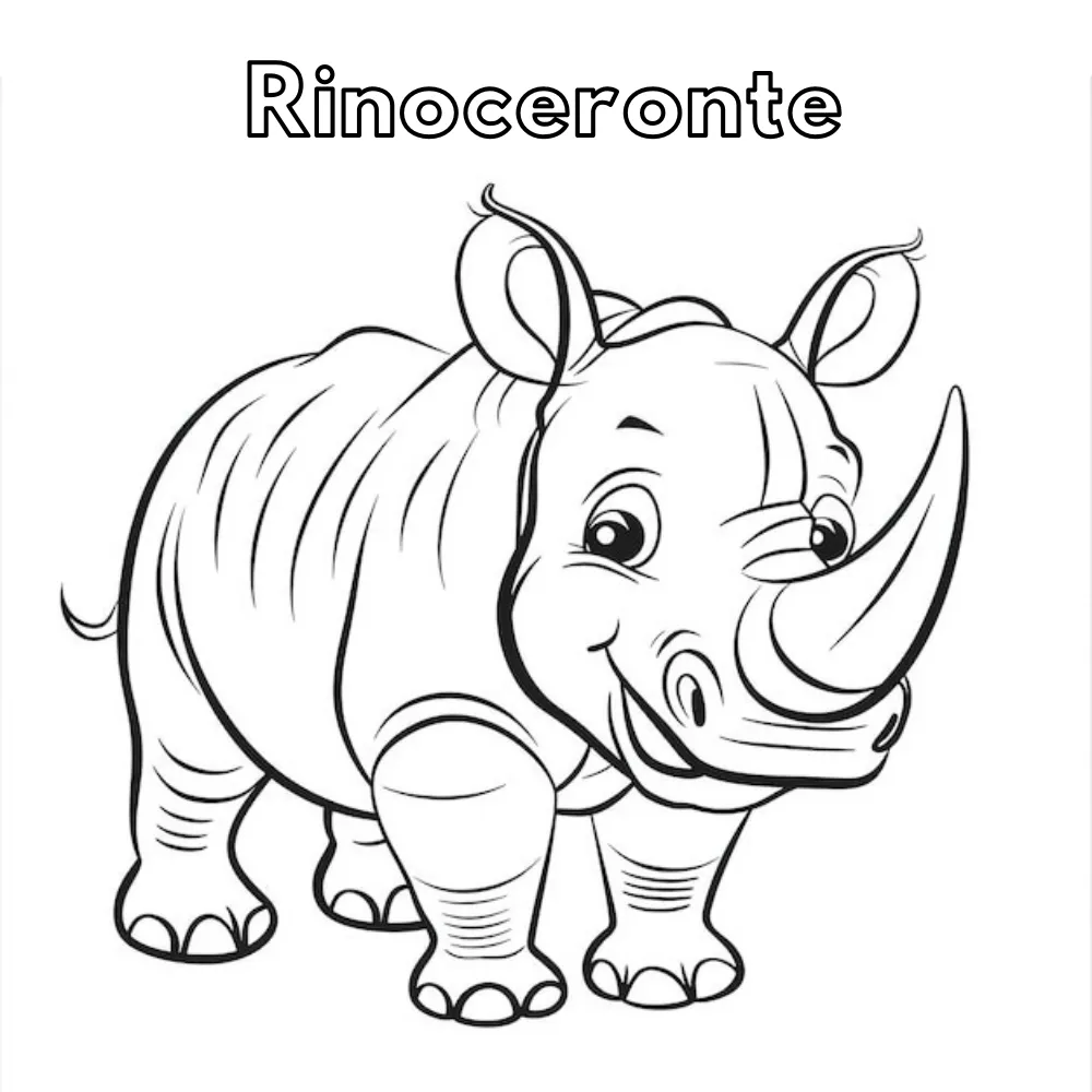 Dibujos para colorear e imprimir Rhinoceros