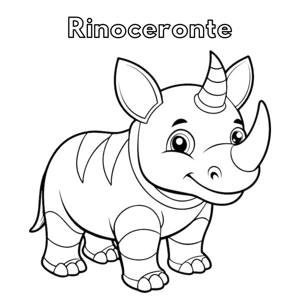 Dibujos para colorear e imprimir Rhinoceros