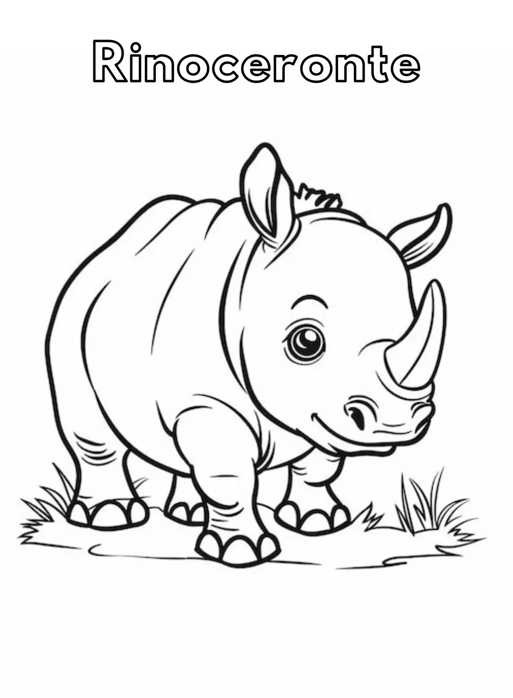 Rhinoceros coloring pages 17