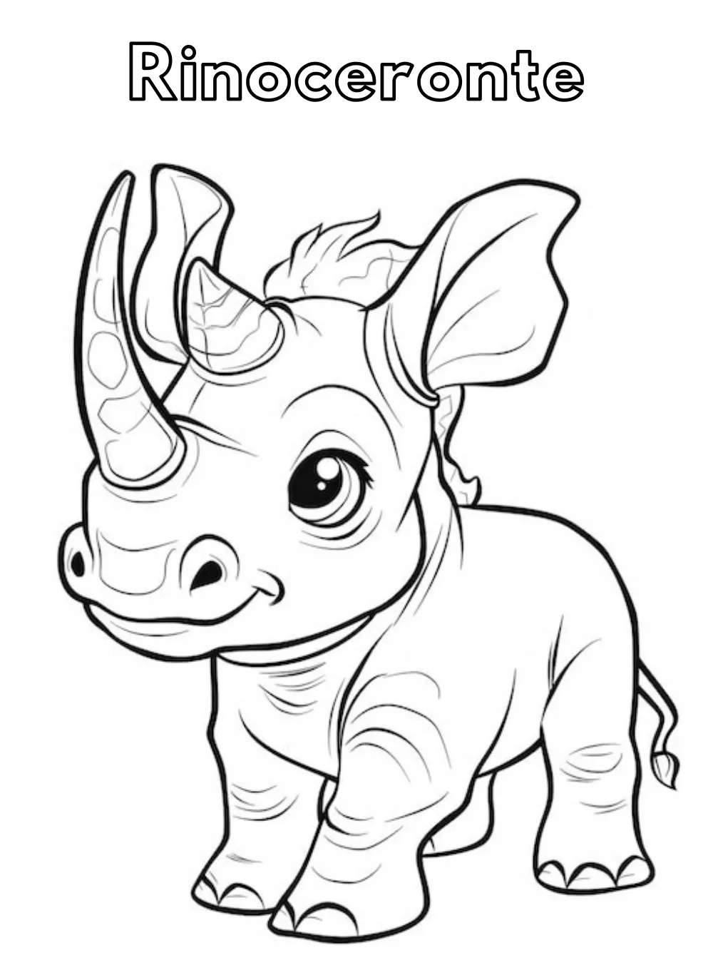 Dibujos para colorear e imprimir Rhinoceros