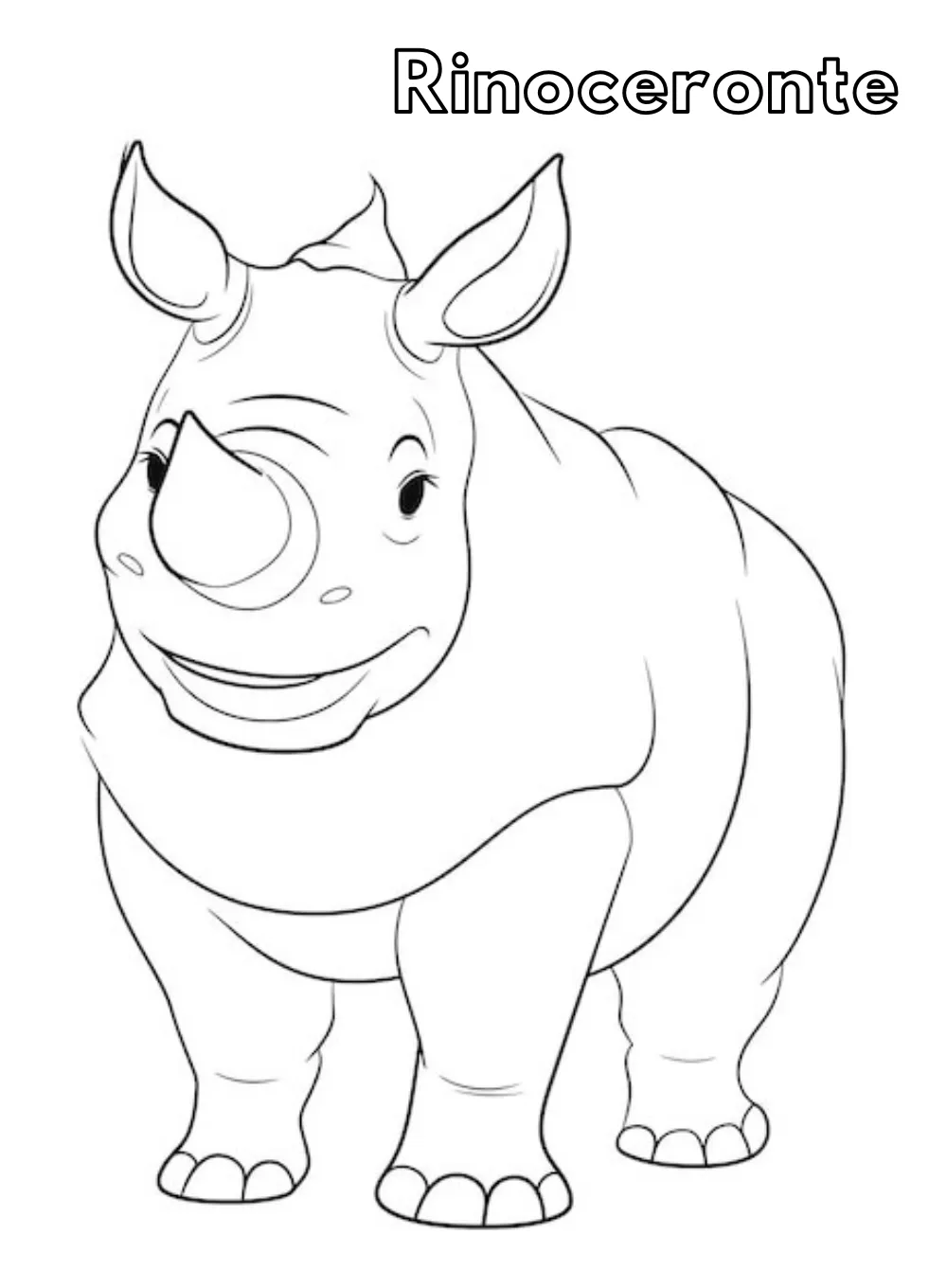 Dibujos para colorear e imprimir Rhinoceros