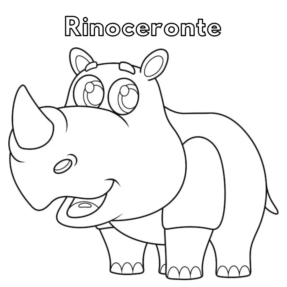 Dibujos para colorear e imprimir Rhinoceros