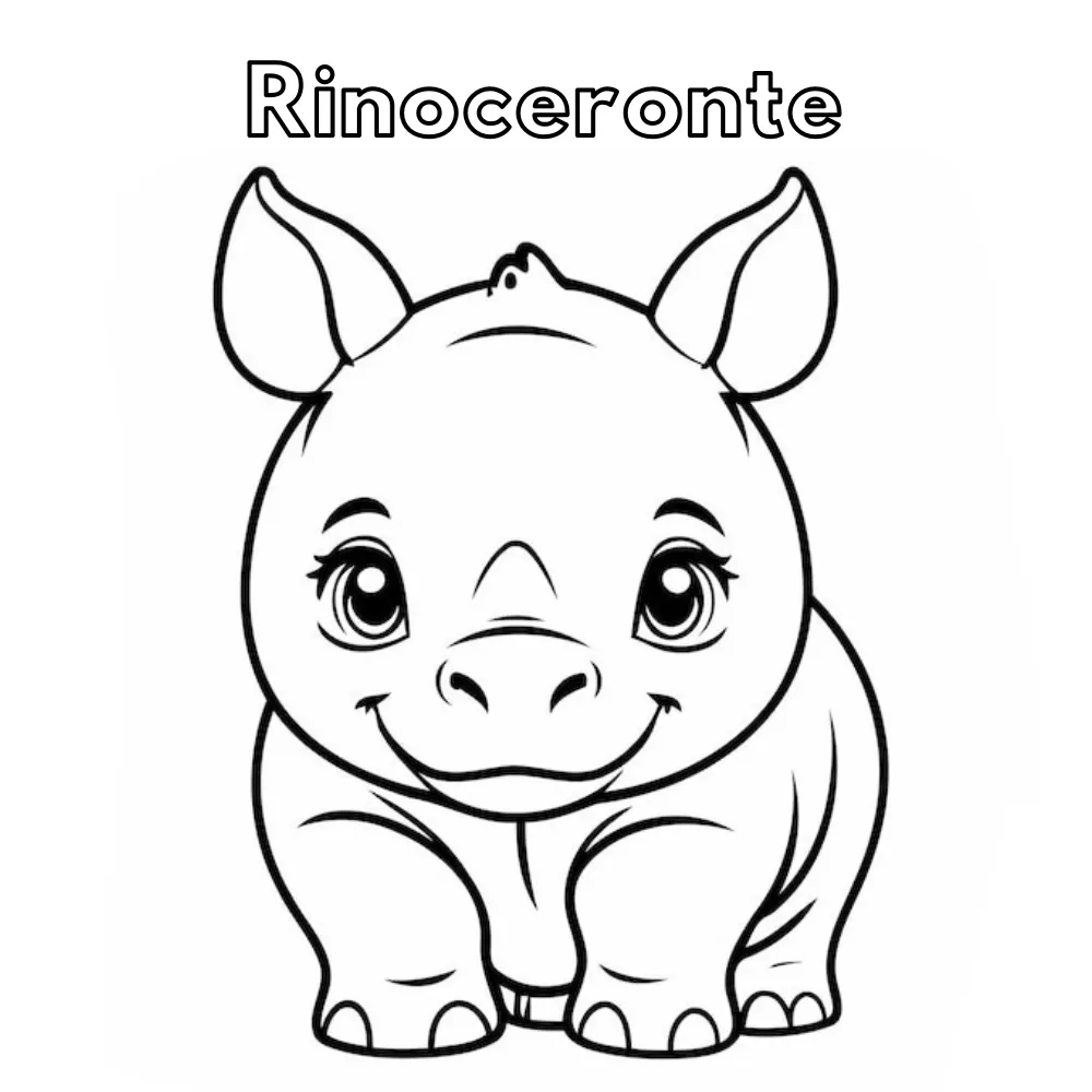 Dibujos para colorear e imprimir Rhinoceros