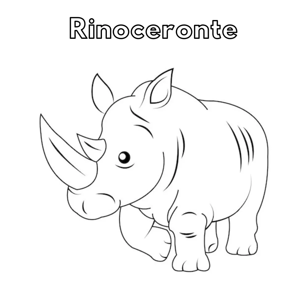 Dibujos para colorear e imprimir Rhinoceros