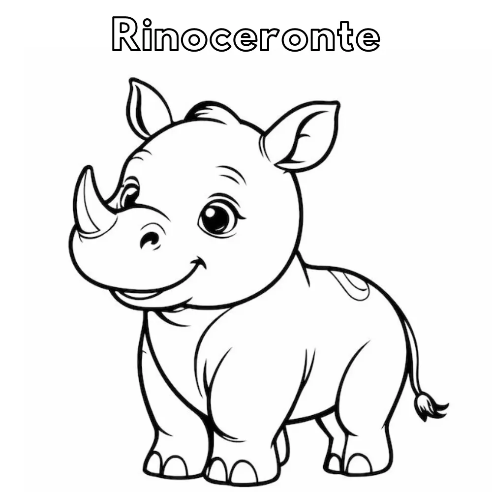 Dibujos para colorear e imprimir Rhinoceros