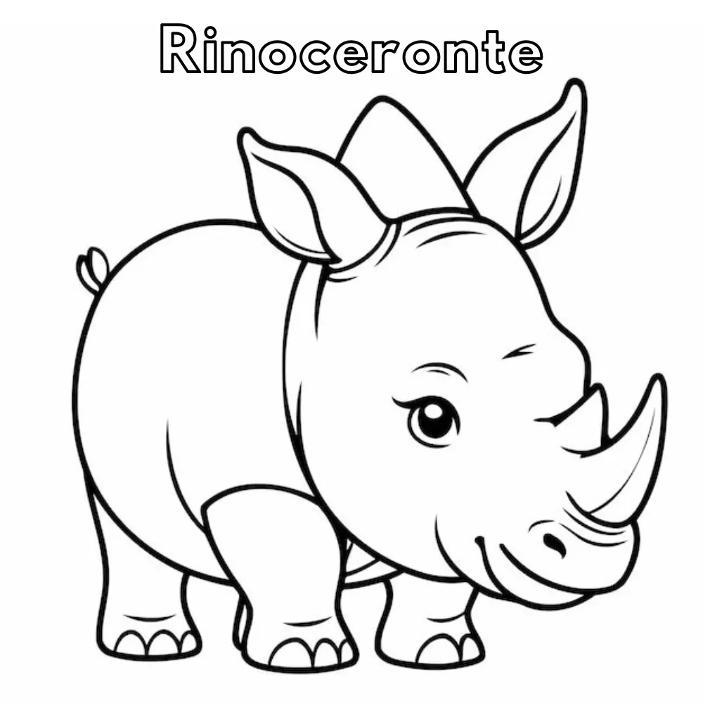 Dibujos para colorear e imprimir Rhinoceros