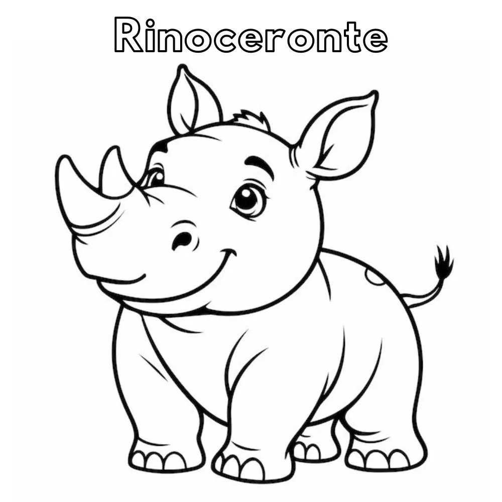 Dibujos para colorear e imprimir Rhinoceros