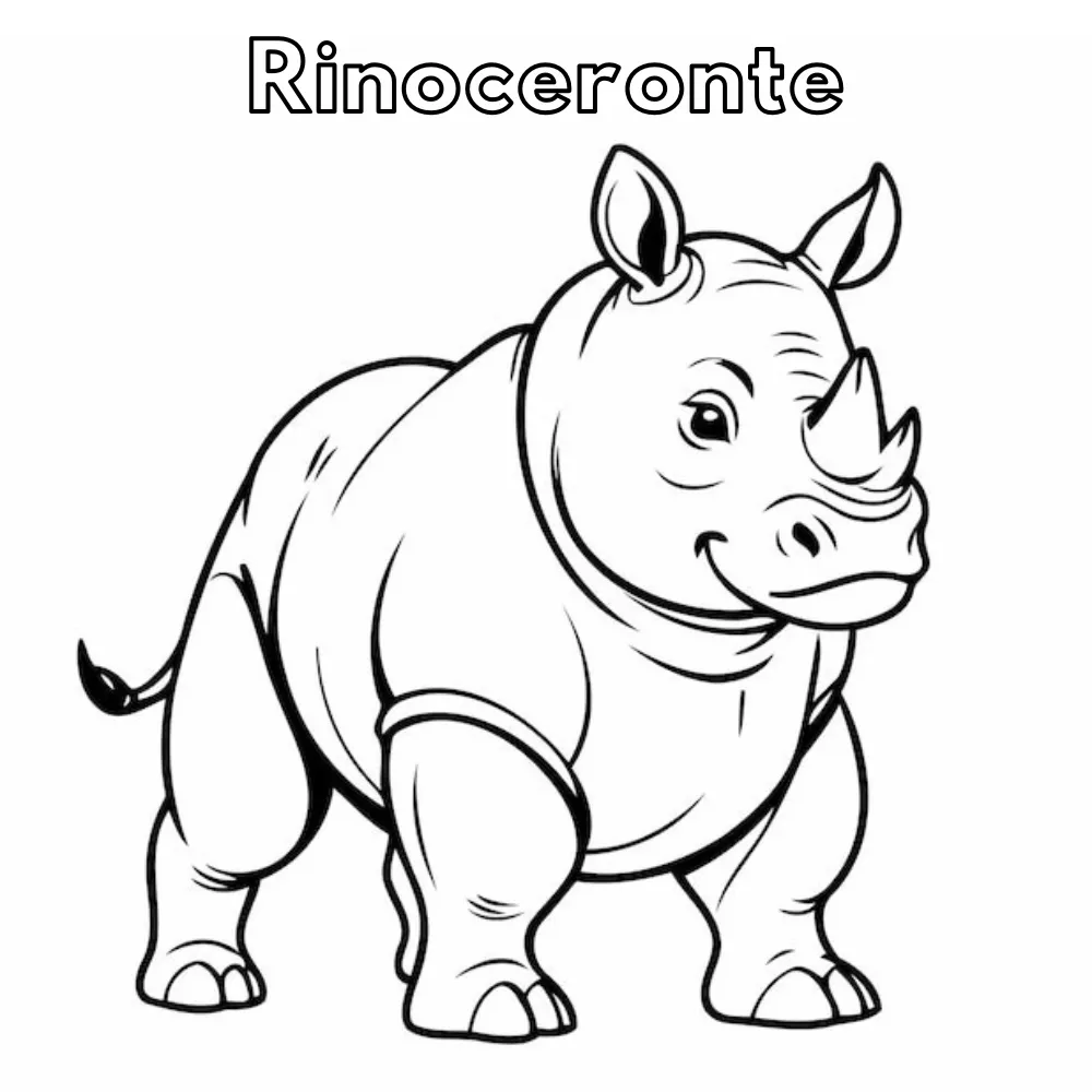 Dibujos para colorear e imprimir Rhinoceros