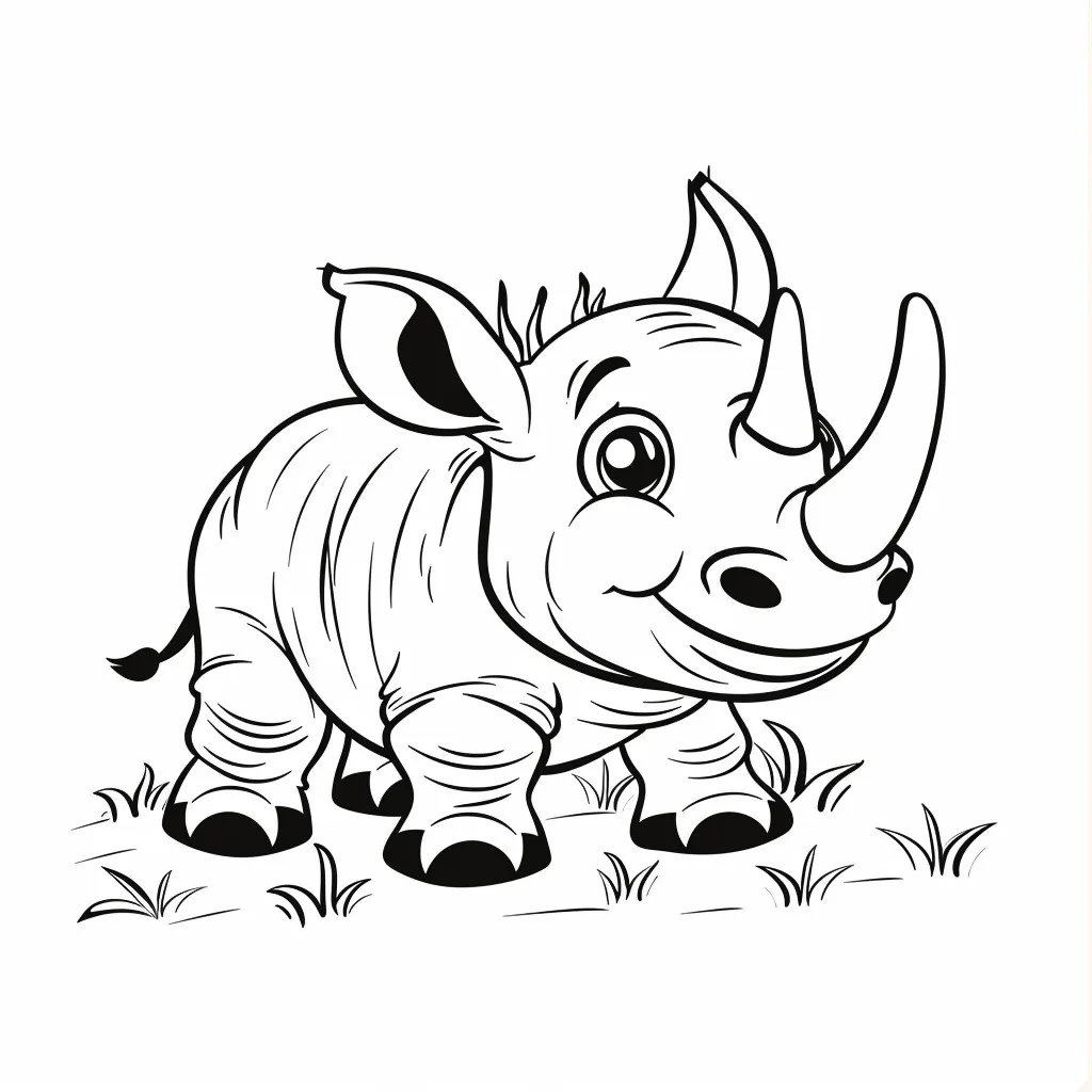 Dibujos para colorear e imprimir Rhinoceros