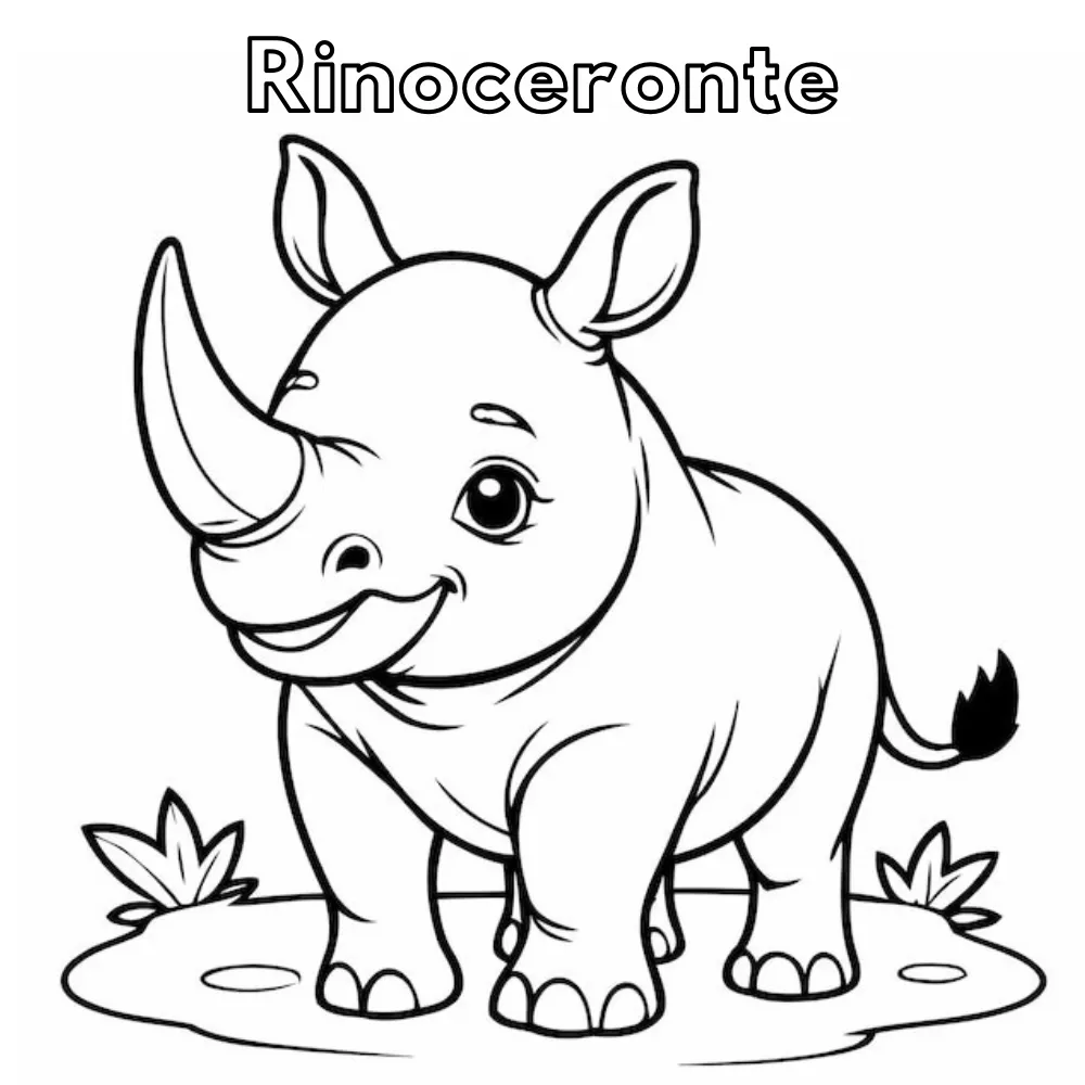 Dibujos para colorear e imprimir Rhinoceros