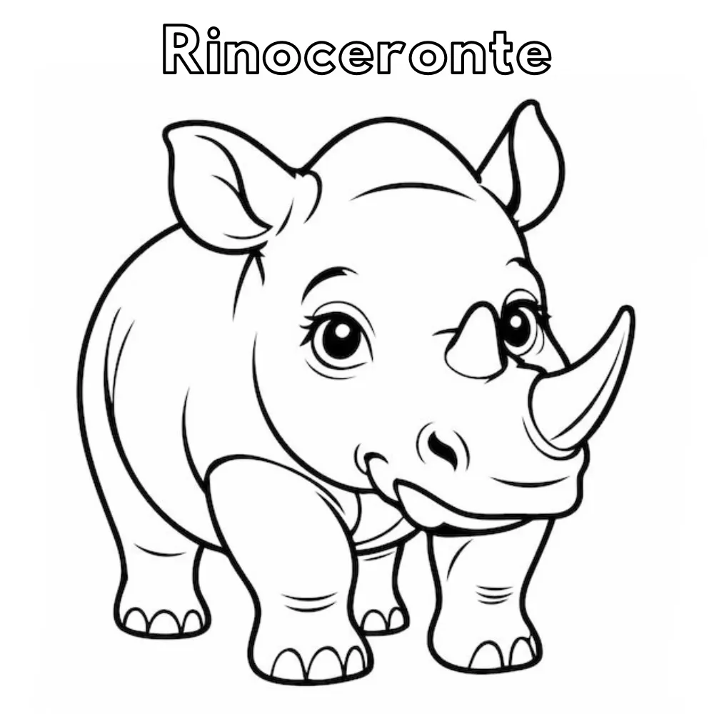 Dibujos para colorear e imprimir Rhinoceros