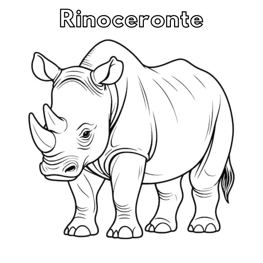 Dibujos para colorear e imprimir Rhinoceros