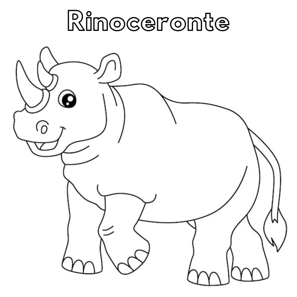 Dibujos para colorear e imprimir Rhinoceros