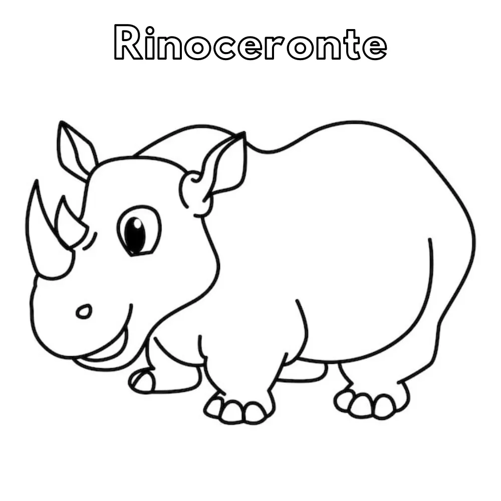 Dibujos para colorear e imprimir Rhinoceros