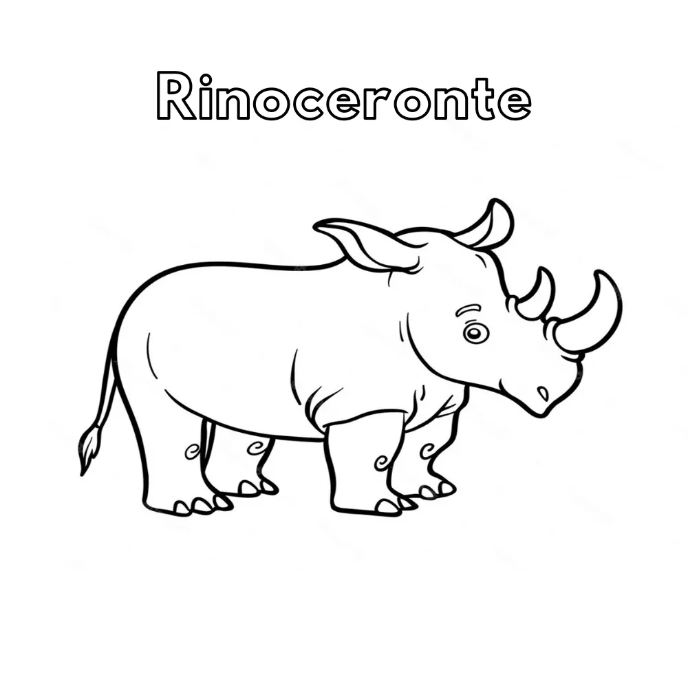 Dibujos para colorear e imprimir Rhinoceros