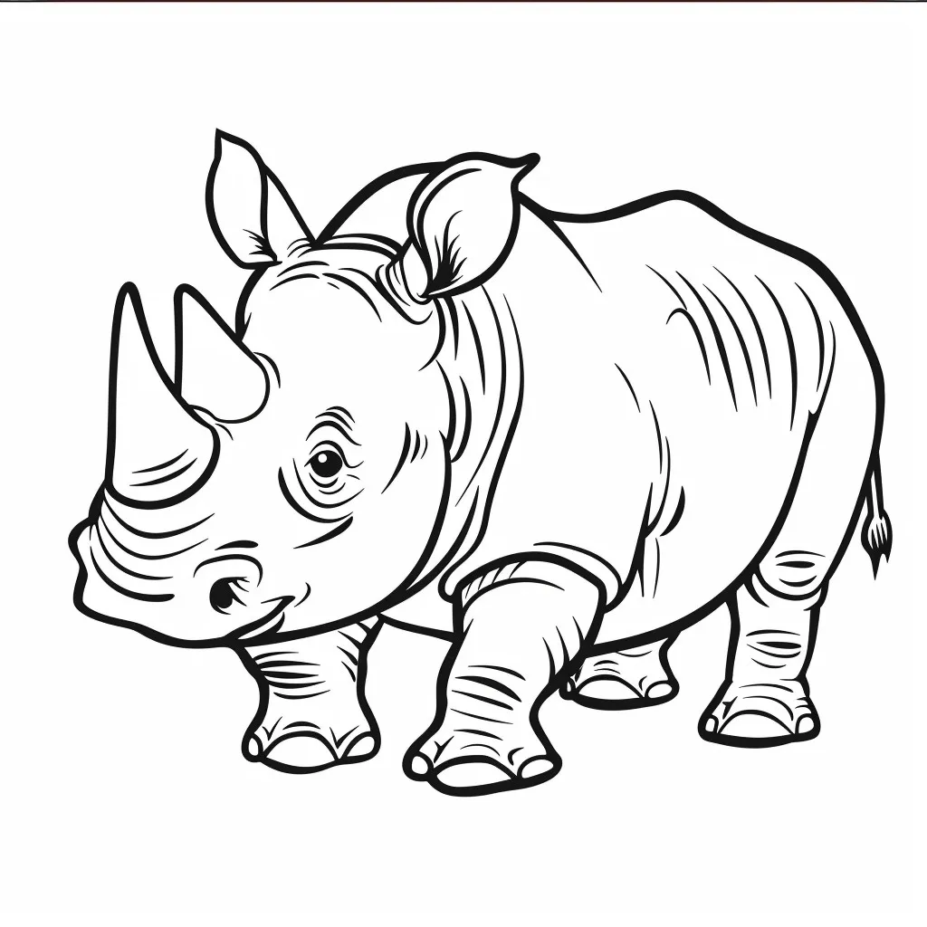 Dibujos para colorear e imprimir Rhinoceros