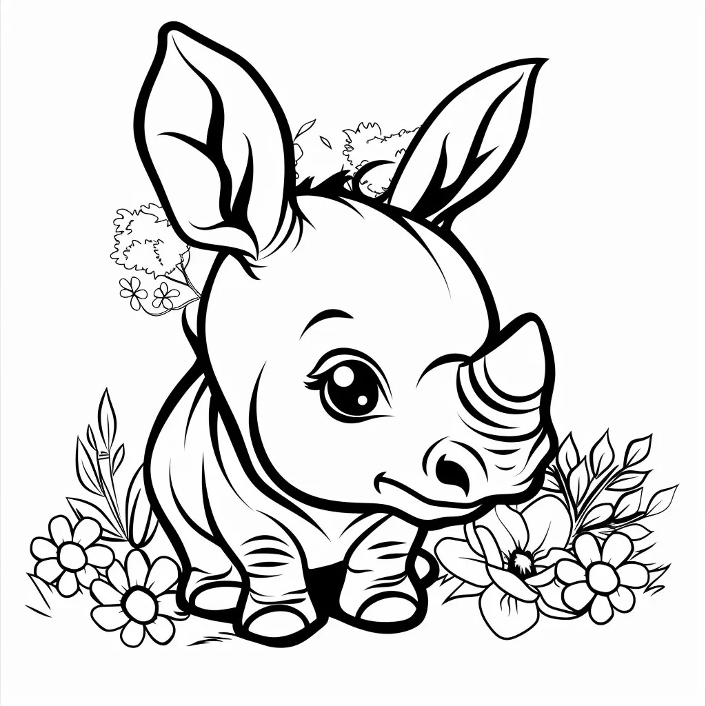 Dibujos para colorear e imprimir Rhinoceros