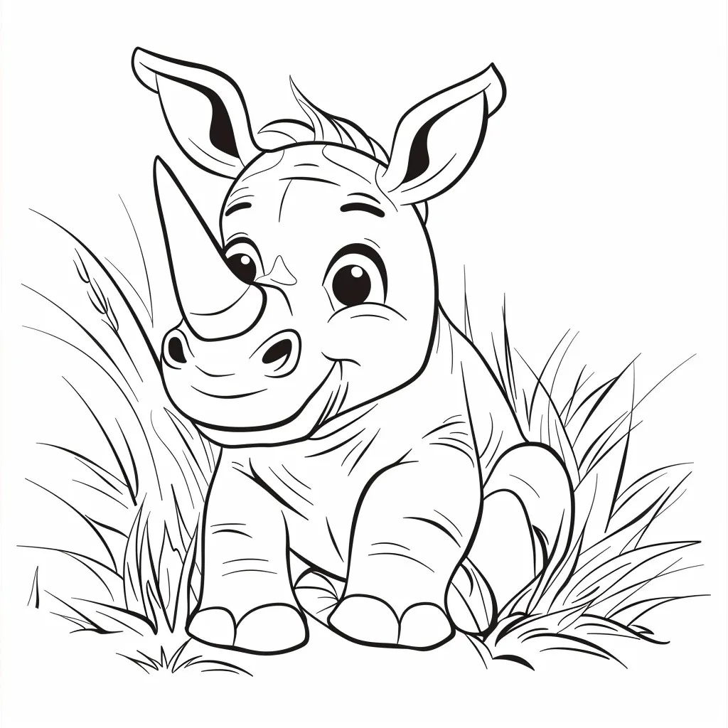 Dibujos para colorear e imprimir Rhinoceros