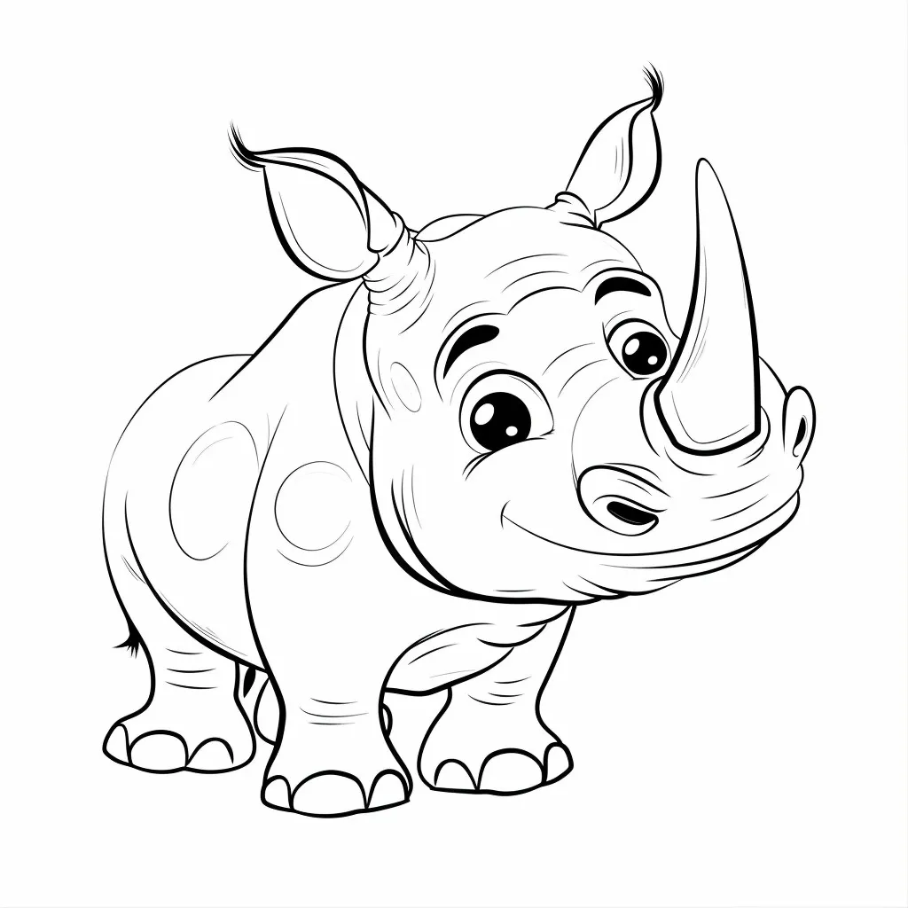 Dibujos para colorear e imprimir Rhinoceros