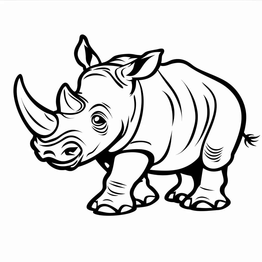 Dibujos para colorear e imprimir Rhinoceros