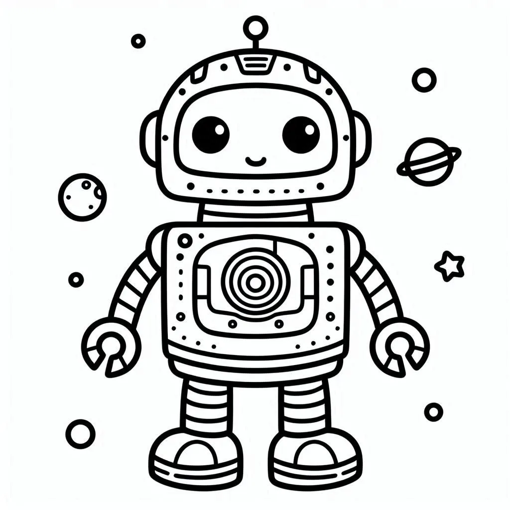 Dibujos para colorear e imprimir Robot