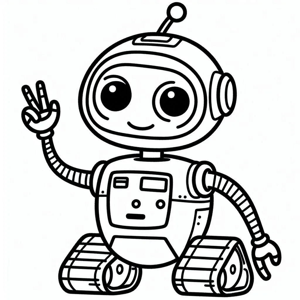 Dibujos para colorear e imprimir Robot