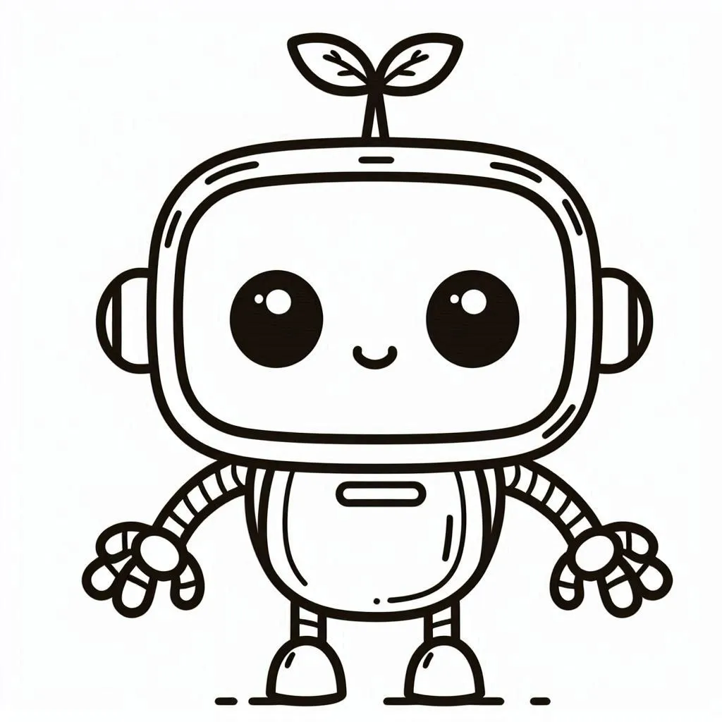 Dibujos para colorear e imprimir Robot