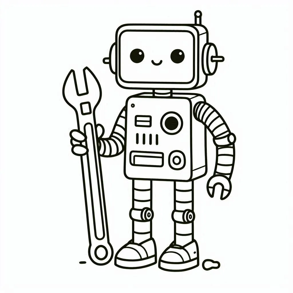 Dibujos para colorear e imprimir Robot