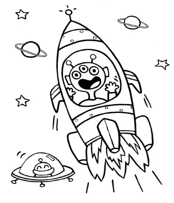 Dibujos para colorear e imprimir Rocket