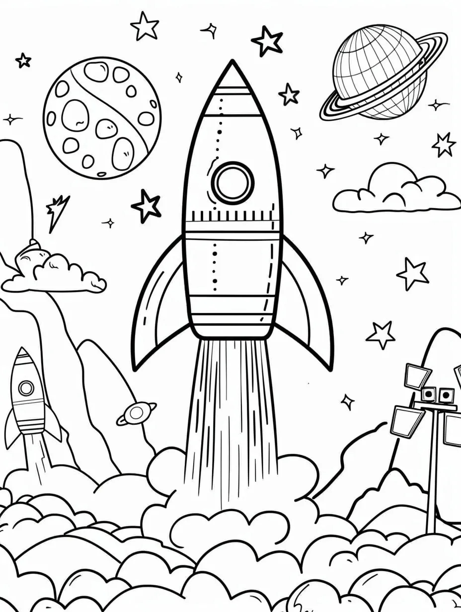 Dibujos para colorear e imprimir Rocket