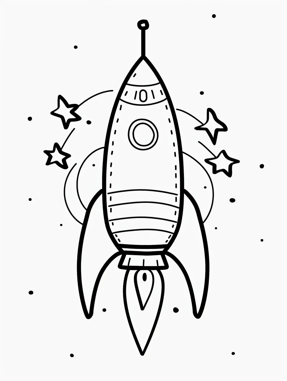 Dibujos para colorear e imprimir Rocket