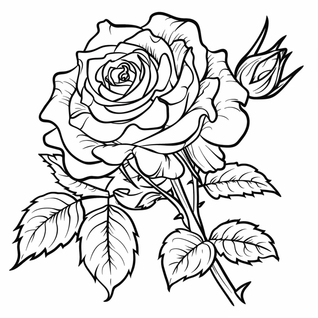 Dibujos para colorear e imprimir Roses