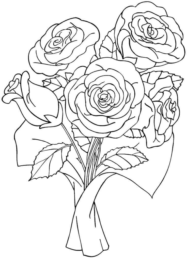 Dibujos para colorear e imprimir Roses