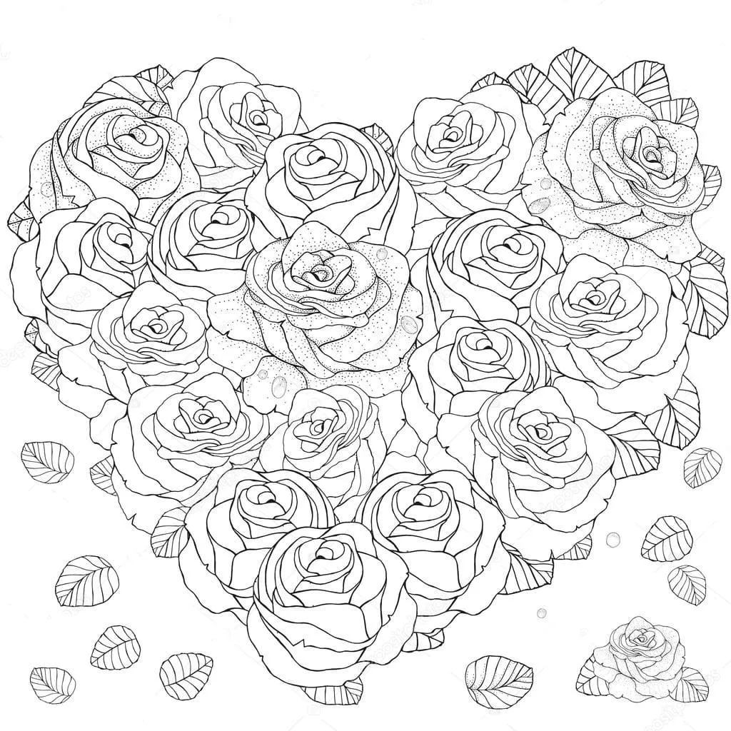 Dibujos para colorear e imprimir Roses