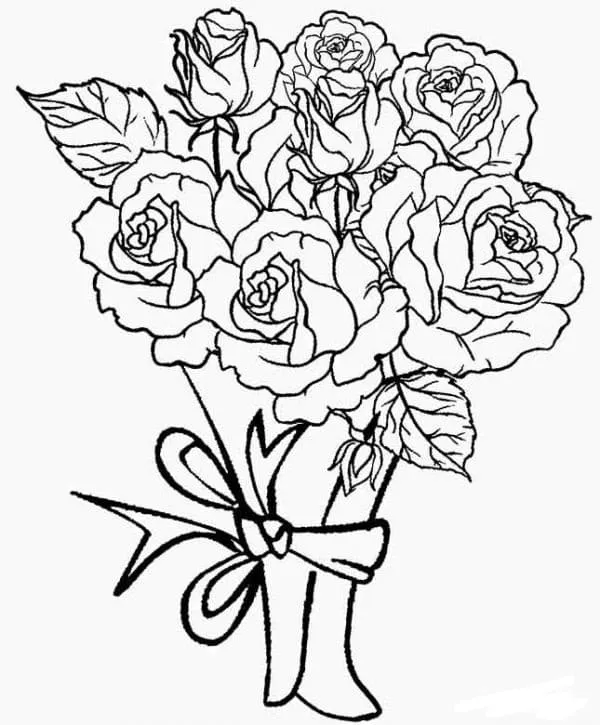 Dibujos para colorear e imprimir Roses