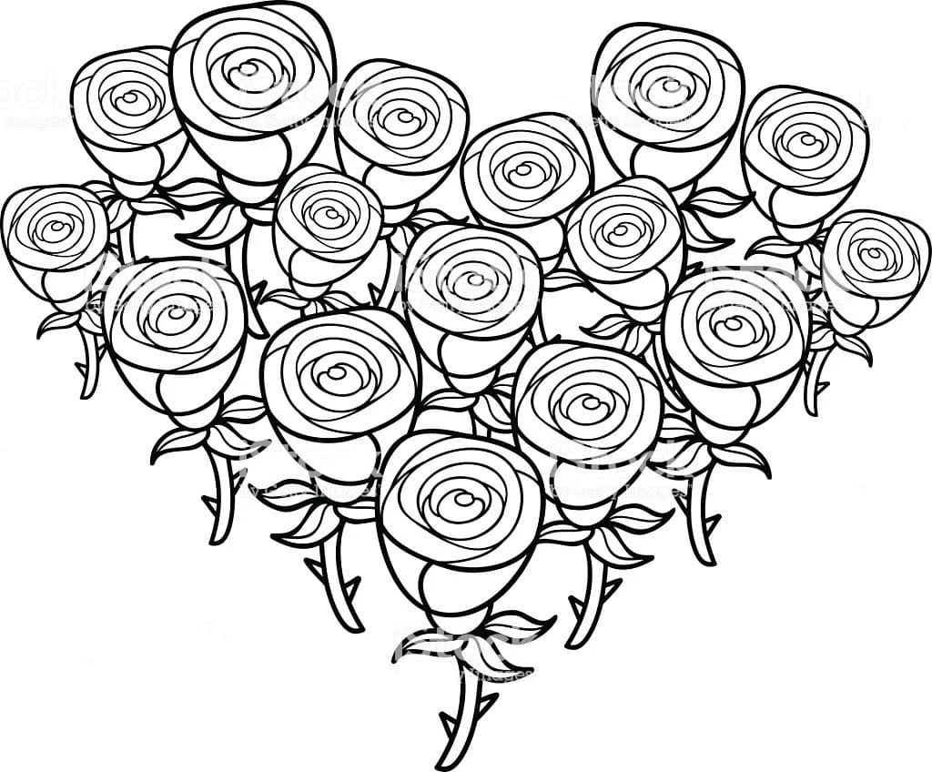 Dibujos para colorear e imprimir Roses