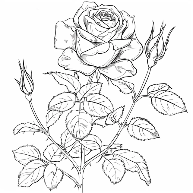 Dibujos para colorear e imprimir Roses